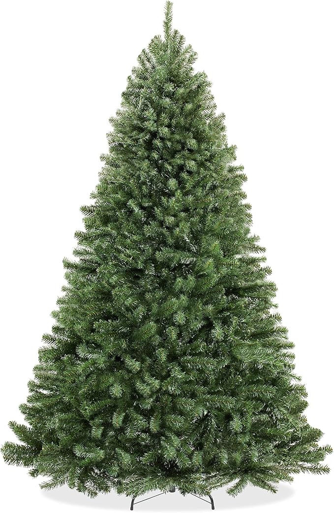 Casafield 9FT Realistic Green Spruce Artificial Holiday Christmas Tree with Sturdy Metal Stand | Amazon (US)