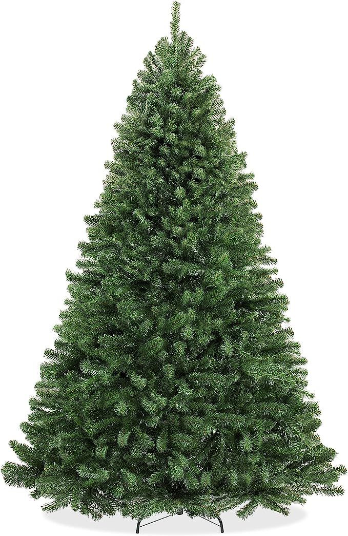 Casafield 9FT Realistic Green Spruce Artificial Holiday Christmas Tree with Sturdy Metal Stand | Amazon (US)