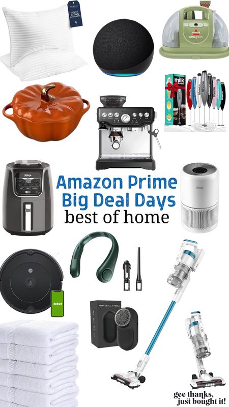 Amazon Prime - Prime Big Deal Days - Best of Home - Home Goods Sale - Cordless Vacuum - Robot Vacuum - Air Fryer - Staub -Espresso Maker - Neck Fan - Frother - Air Purifier 

#LTKsalealert #LTKxPrime #LTKhome