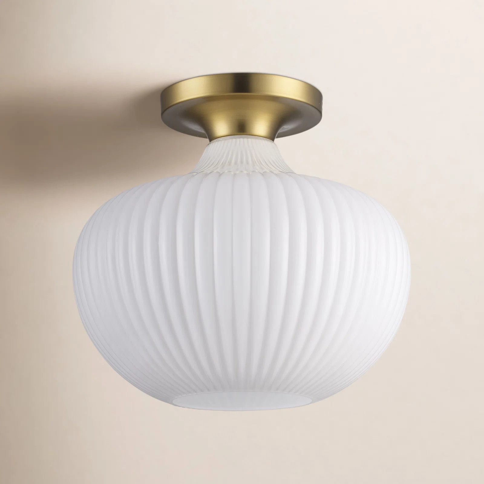 Collina Glass Semi Flush Mount | Wayfair North America