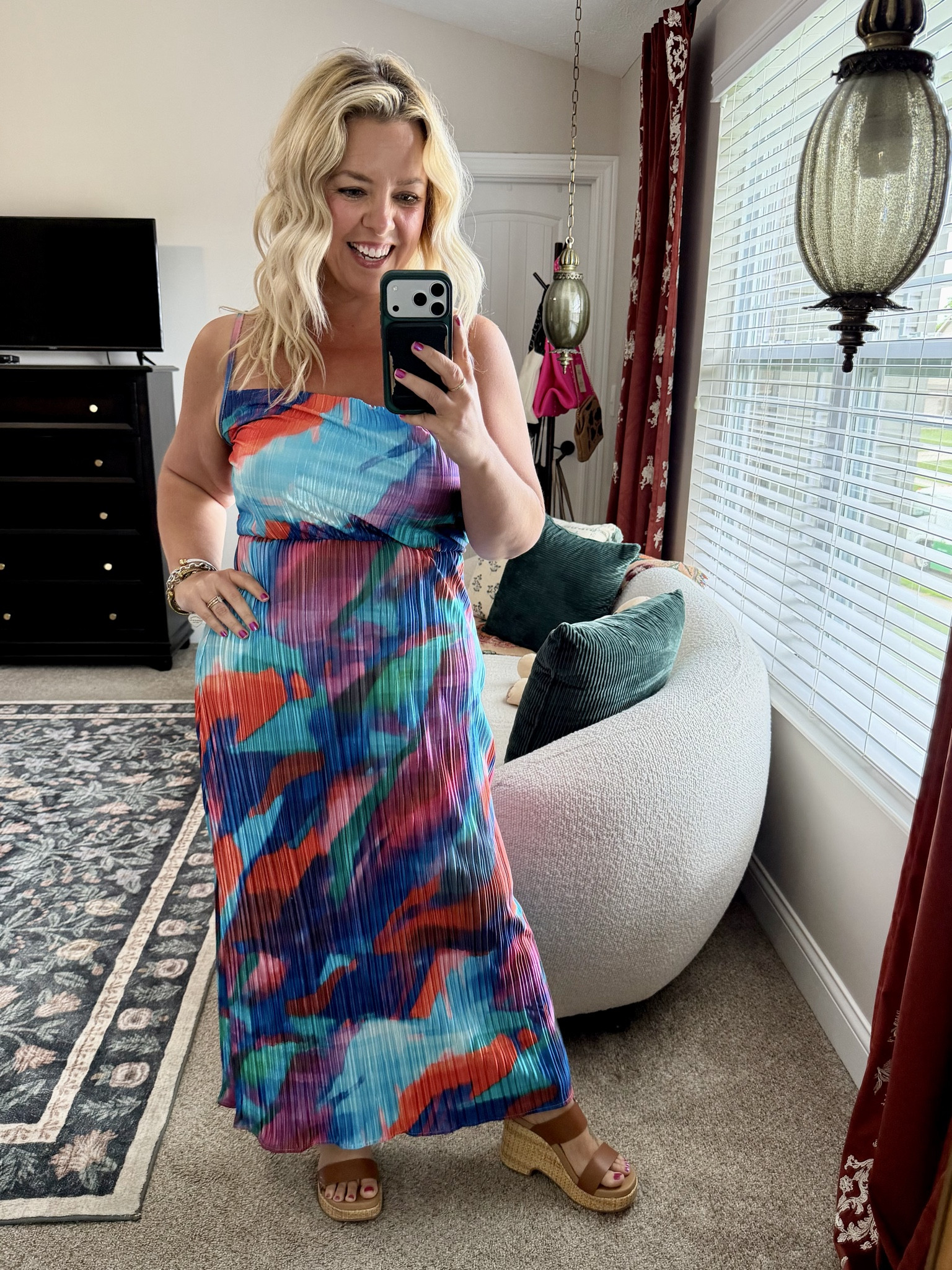 This print is so fun!! And such an affordable maxi dress on Amazon! I got my usual sz large & probably could have sized down to a medium. I am between a sz 10/12 for reference.

#LTKOver40 #LTKMidsize #LTKPetite