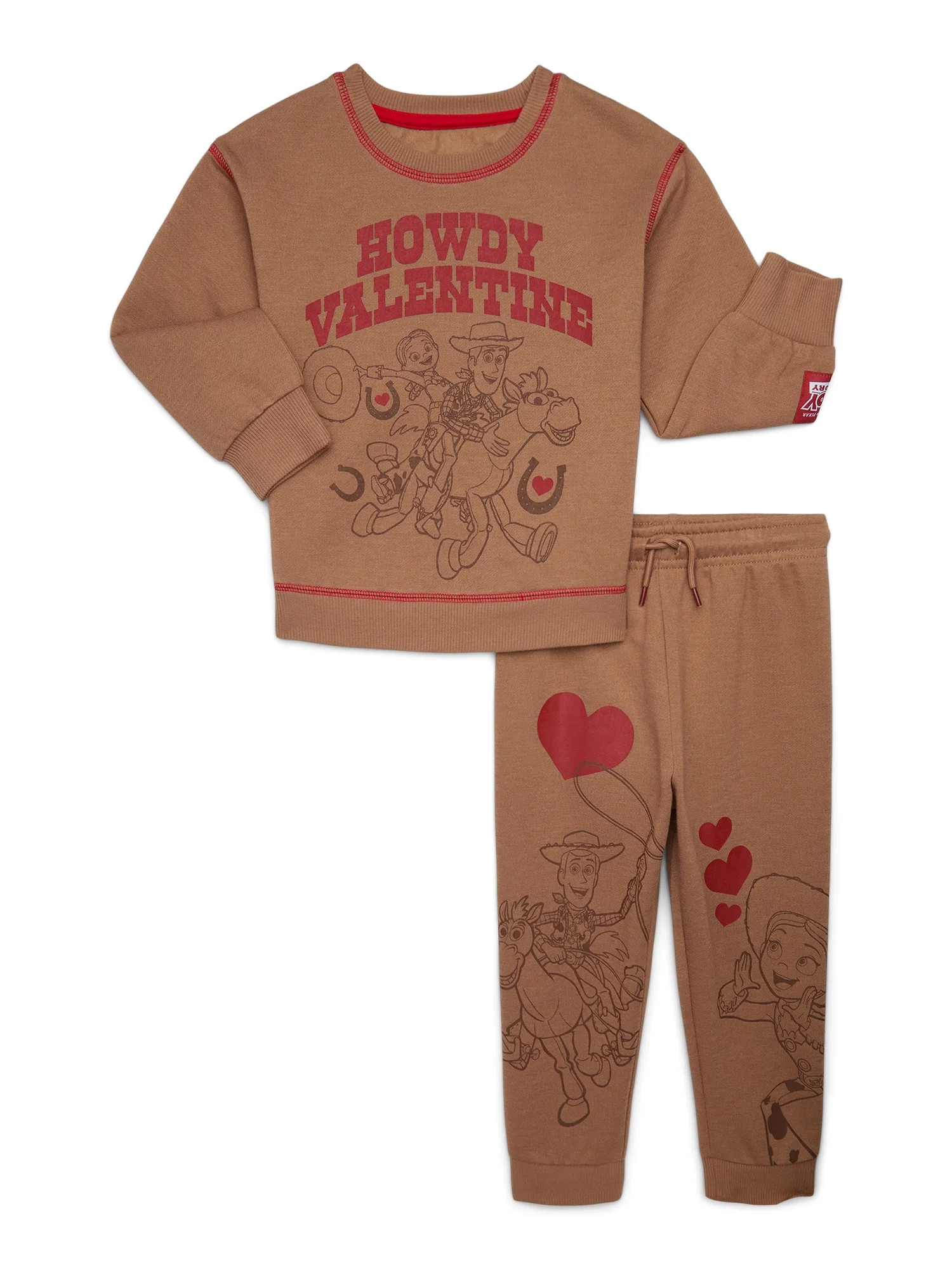 Toy Story Toddler Boys or Girls Valentine's Day Graphic Sweatshirt and Jogger Pants Set, 2-Piece,... | Walmart (US)