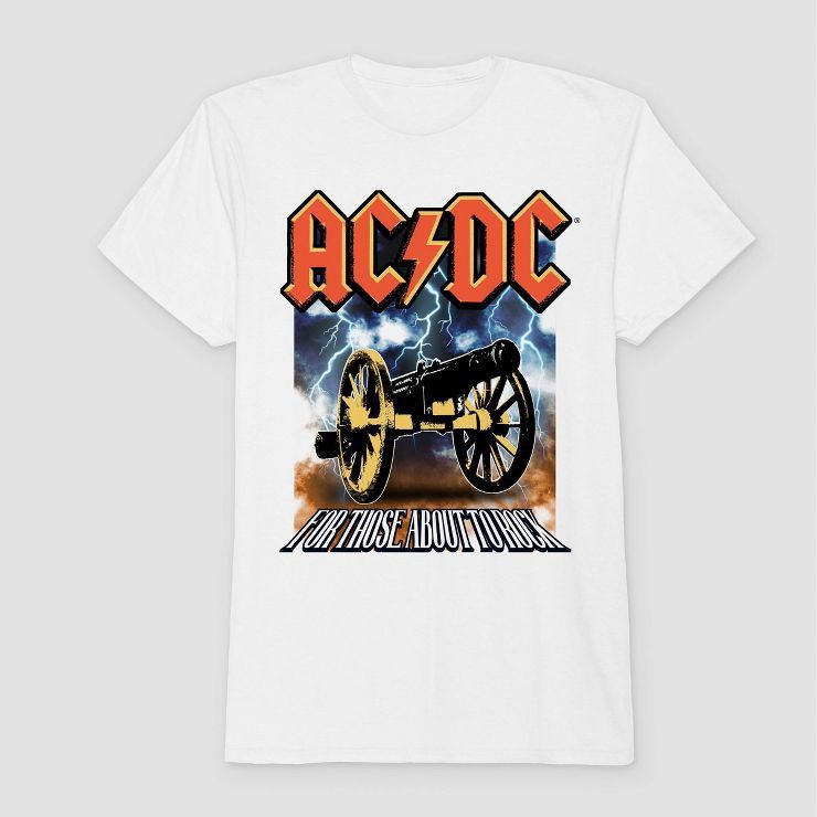 Boys' AC/DC Short Sleeve Graphic T-Shirt - White | Target