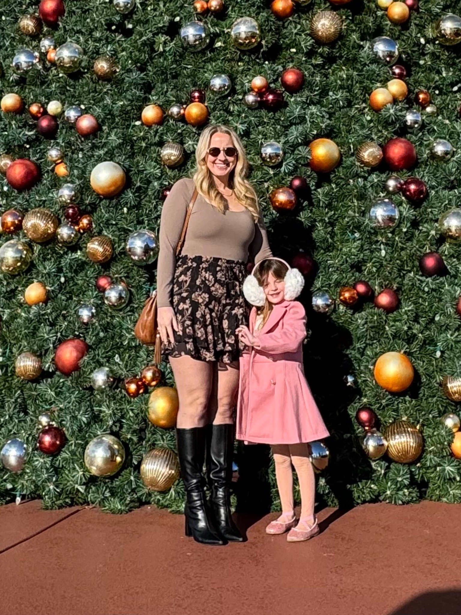 Winter outfit, skirt and boots, little girl dressy coat, square neck long sleeve body suit, hose, glitter shoes, little girl ear muffs 

#LTKFindsUnder50 #LTKootd #LTKFindsUnder100