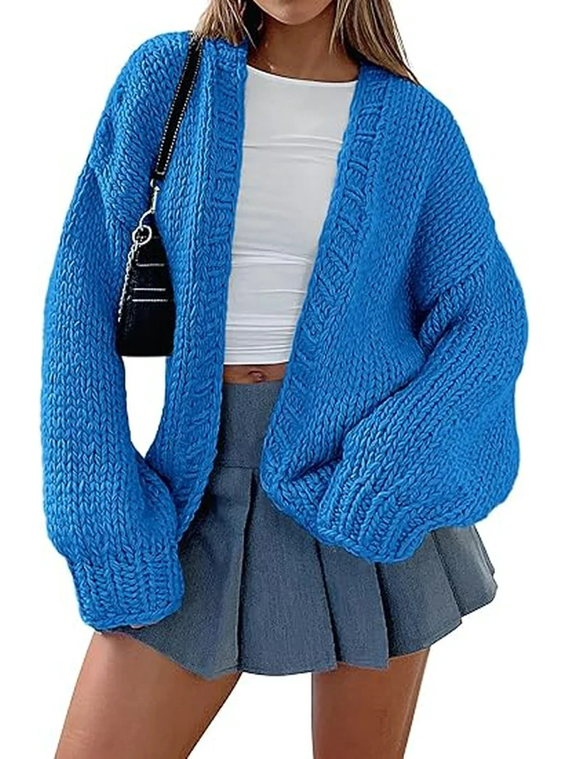 PRETTYGARDEN Womens Cardigan Sweaters 2025 Spring Fall Trendy Chunky Knit Outerwear Outfits Fashi... | Walmart (US)