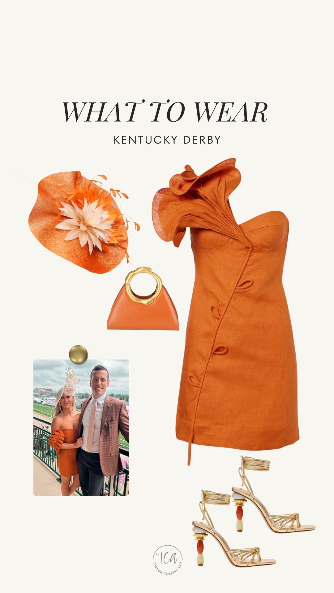 Kentucky derby outfit idea, orange dress, spring dress 

#LTKgrwm #LTKootd #LTKSeasonal