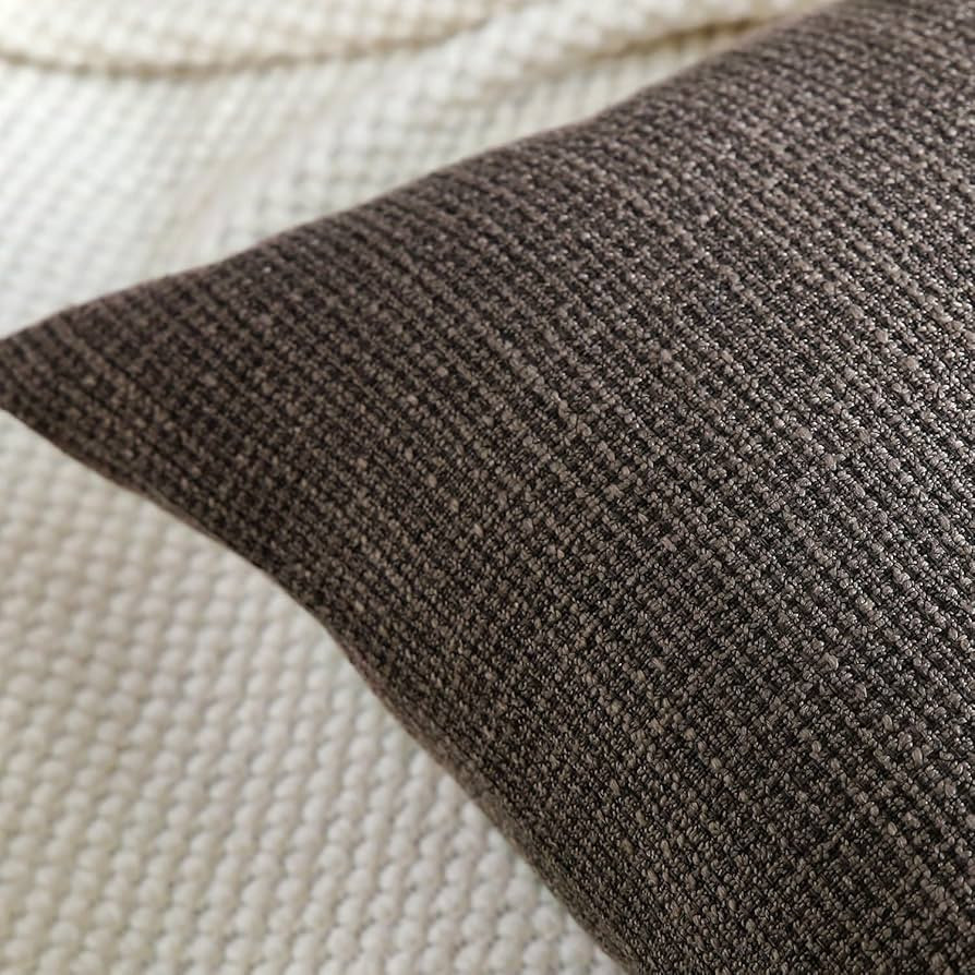 OTOSTAR Linen Throw Pillow Covers Set of 2 Decorative Square Pillowcases Cushion Covers 24x24 Inc... | Amazon (US)