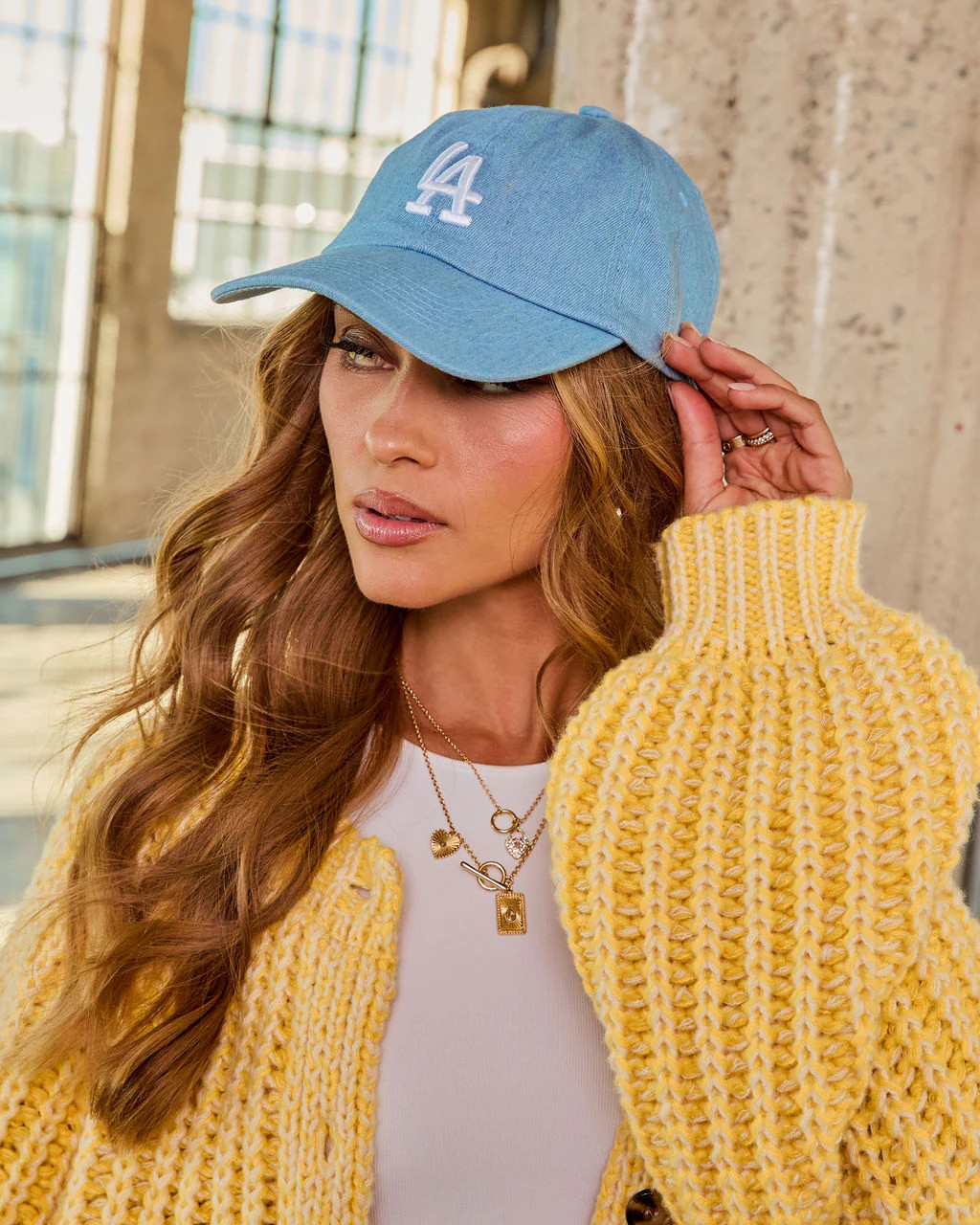 Sweet LA Babe Denim Baseball Cap | VICI