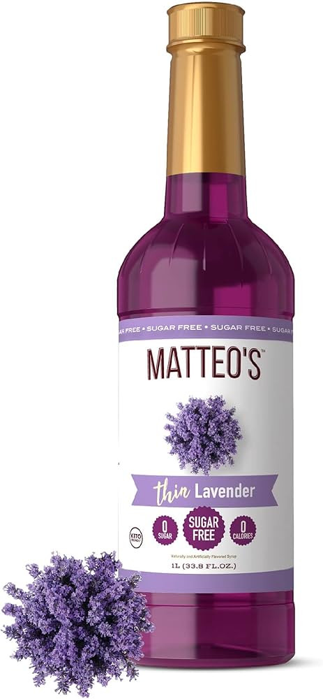 Matteo's Sugar-Free Fruit Syrup, Sweeteners for all types of Beverages- for Pastry, Dessert, Kitc... | Amazon (US)