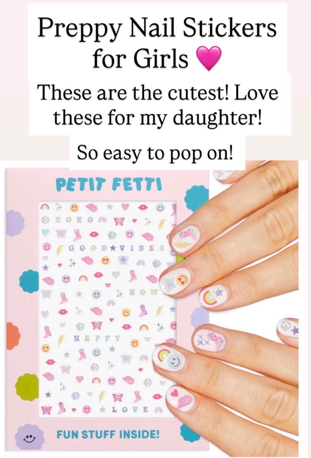 These nail stickers are so great for the summer for kids. Easy on and easy off.

#LTKKids