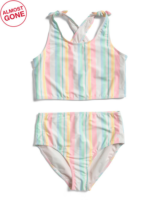 Two-piece Big Girls Printed Tankini Set | TJ Maxx