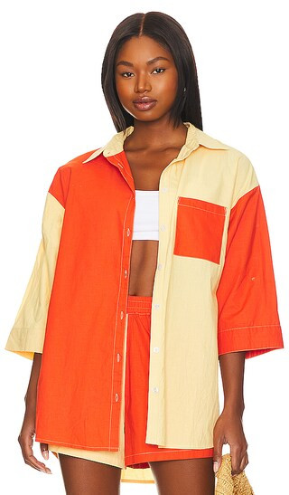 Vacay Shirt in Vermillion | Revolve Clothing (Global)