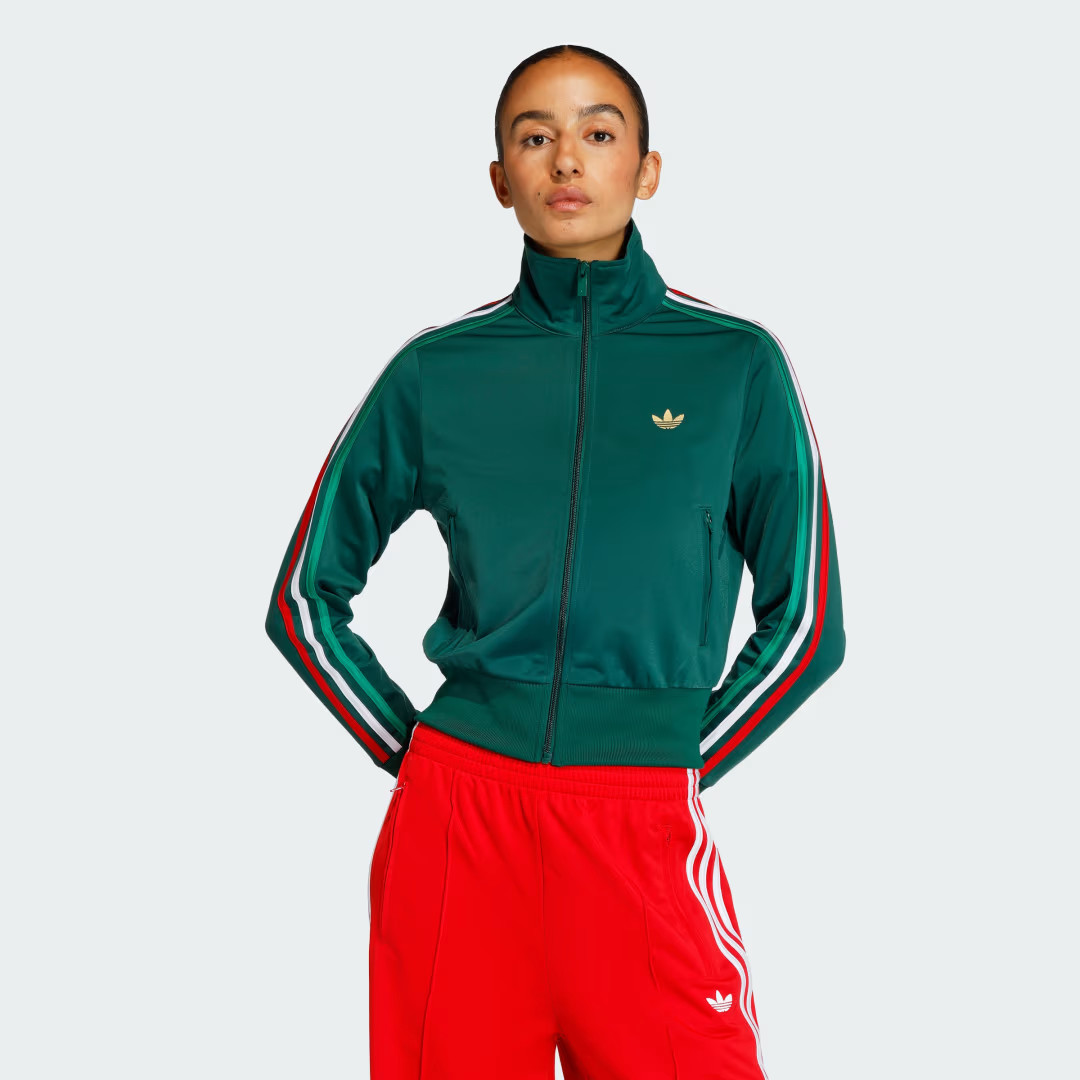 adidas Firebird Classic Track Top Team Dark Green 2XS - Womens Originals Jackets | adidas (US)