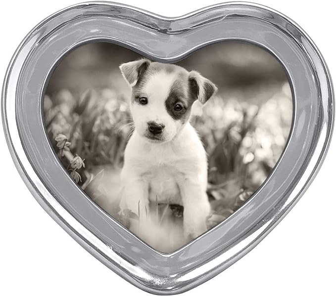 MARIPOSA Signature Picture Frame, Heart 4x6, Silver | Amazon (US)