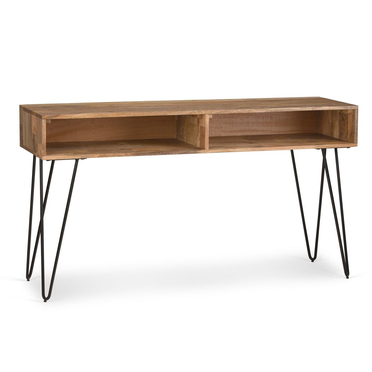 55" Moreno Solid Mango Wood Console Sofa Table Natural - WyndenHall | Target