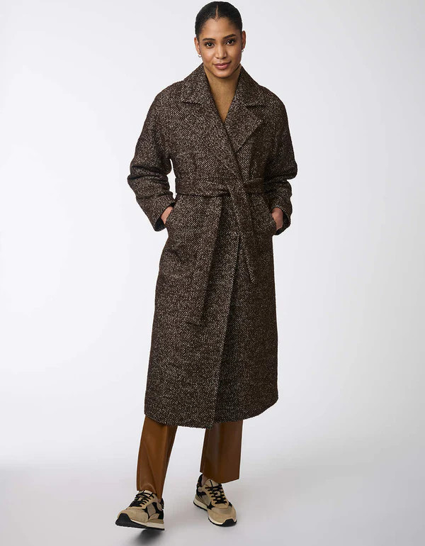 Icon Refined Belted Wool Coat | Bernardo Fashions