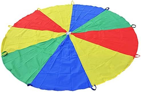 Amazon.com : Sonyabecca Parachute for Kids 6' with 9 Handles Game Toy for Kids Play : Sports & Ou... | Amazon (US)