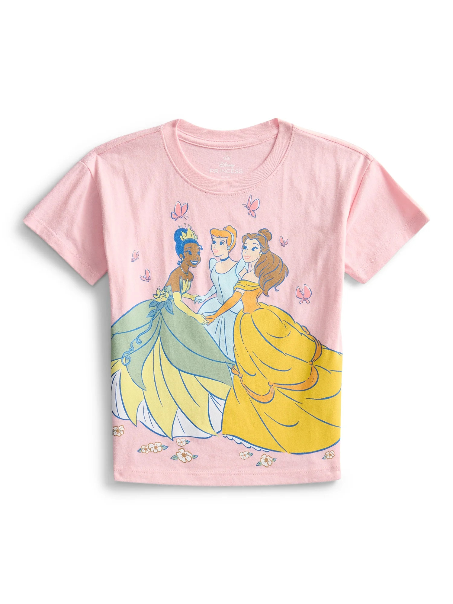 Disney Princess Toddler Graphic Crewneck Tee with Short Sleeves, Sizes 12M-5T | Walmart (US)