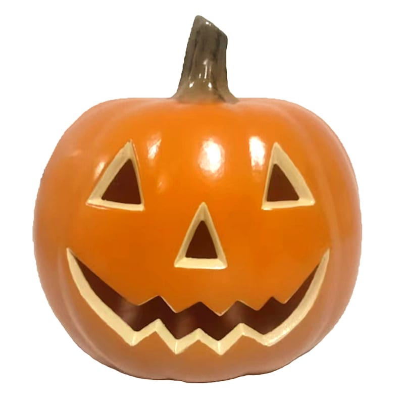 Orange Jack-o'-Lantern Blow Mold, 4" | At Home