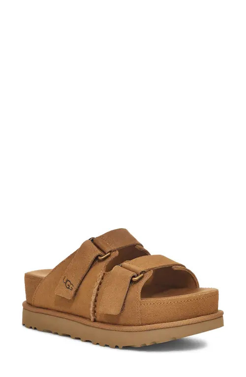 UGG(r) Goldenstar Slide Sandal in Chestnut at Nordstrom, Size 9 | Nordstrom