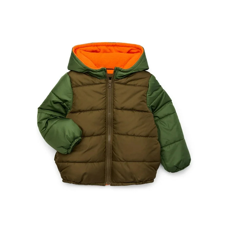 London Fog Boys’ Puffer Coat with Hood, Sizes 4-16 | Walmart (US)