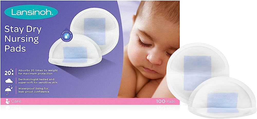 Lansinoh Stay Dry Disposable Nursing Pads, Soft and Super Absorbent Breast Pads, Breastfeeding Es... | Amazon (US)