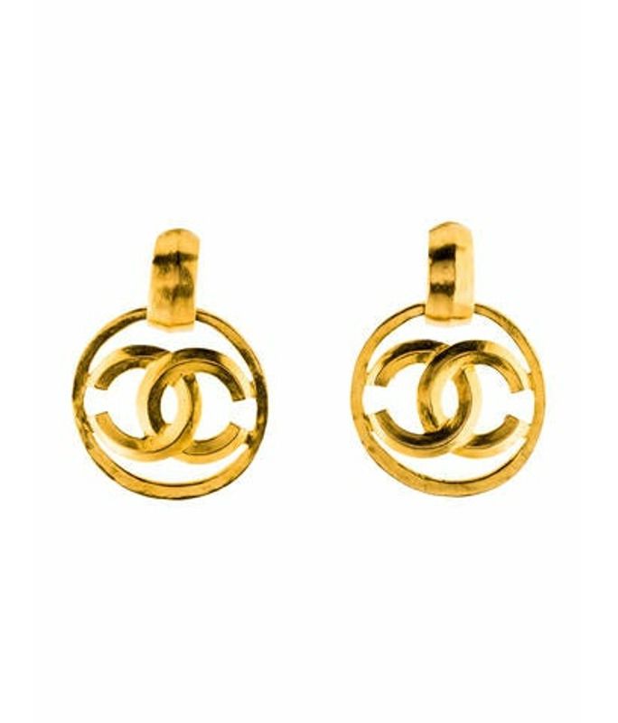 Chanel Vintage CC Clip-On Earrings Gold Chanel Vintage CC Clip-On Earrings | The RealReal