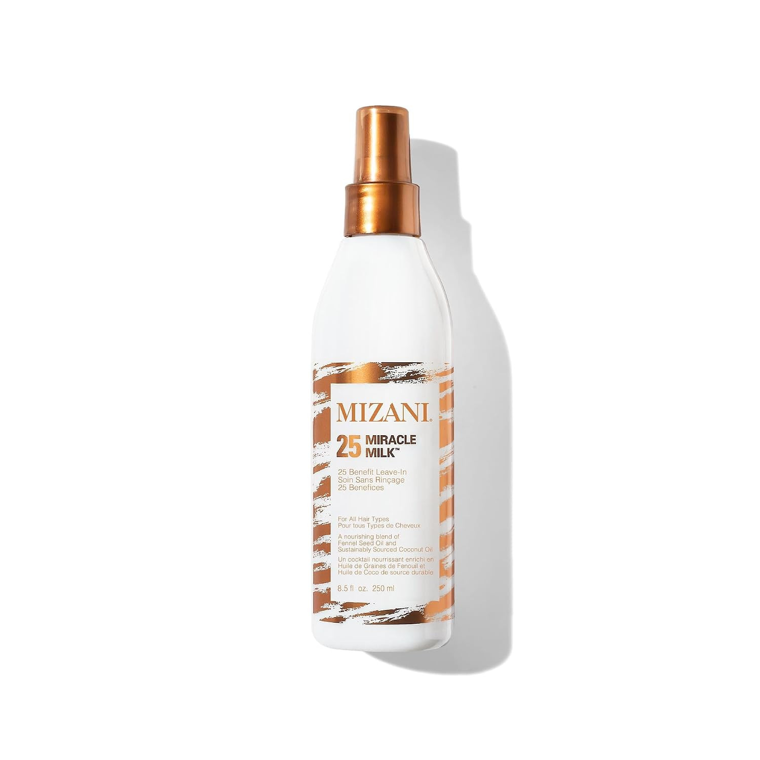 Mizani 25 Benefit Miracle Milk Leave in Conditioner | Heat Protectant and Detangler Spray| Formulated with Coconut Oil | For Frizzy & Curly Hair | 8.5 fl oz | Amazon (US)
