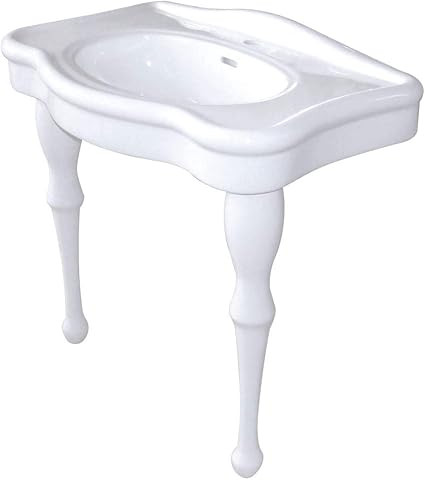Kingston Brass VPB5321 Imperial Console Sink, 33-1/2"L x 31-7/8"W x 21-1/4"H, White | Amazon (US)