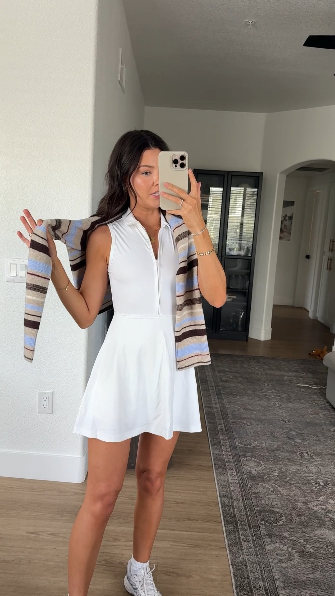 An option for the waste management golf tournament in Scottsdale! I’m 5’7” wearing a size XS in the dress and small in the sweater! 

#LTKActive #LTKootd #LTKfitnessgoals