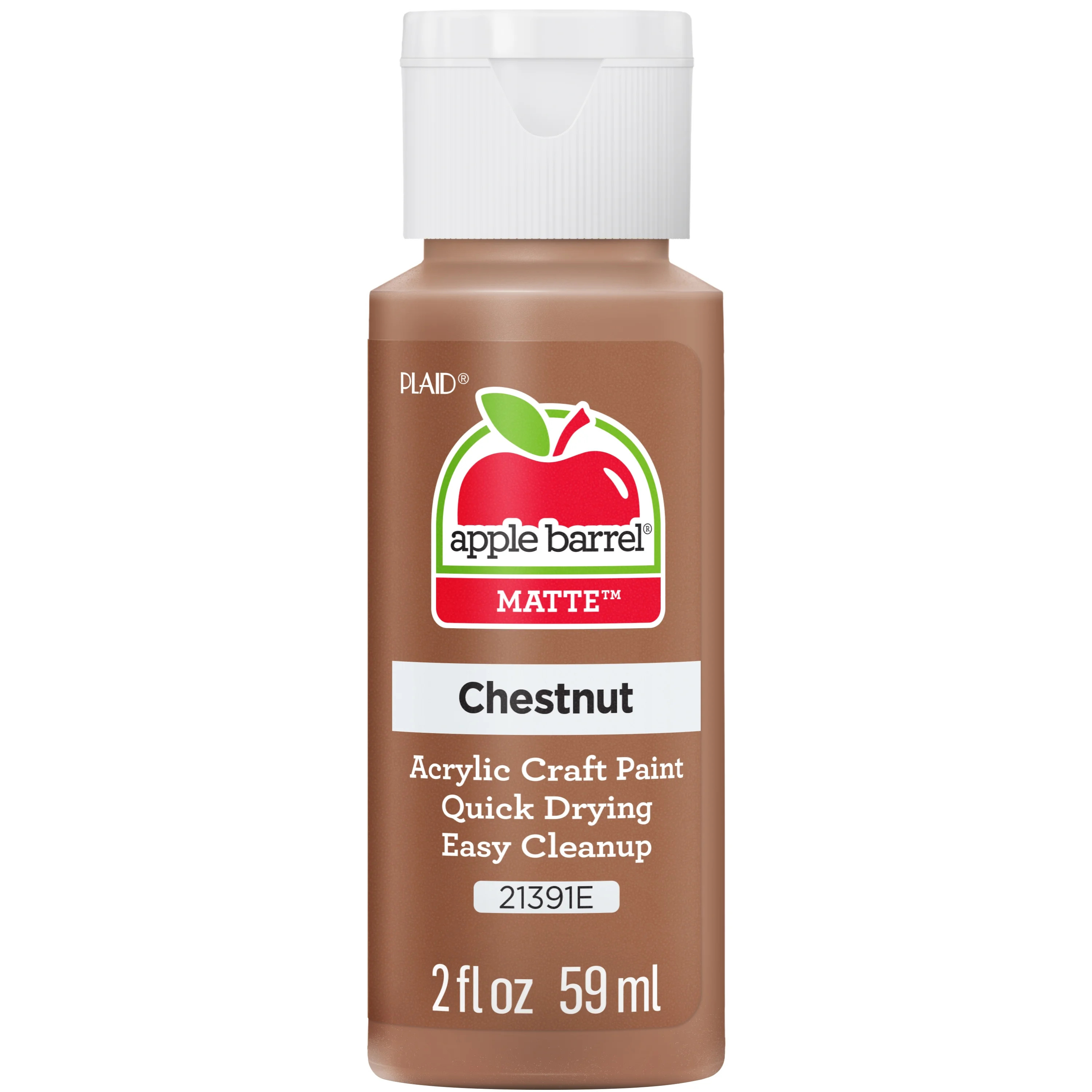 Apple Barrel 21391E Acrylic Craft Paint, Matte Finish, Chestnut, 2 fl oz | Walmart (US)