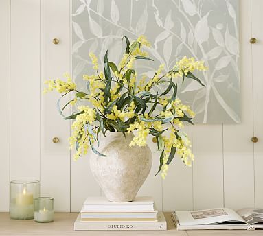 Faux Blooming Acacia Branch | Pottery Barn (US)