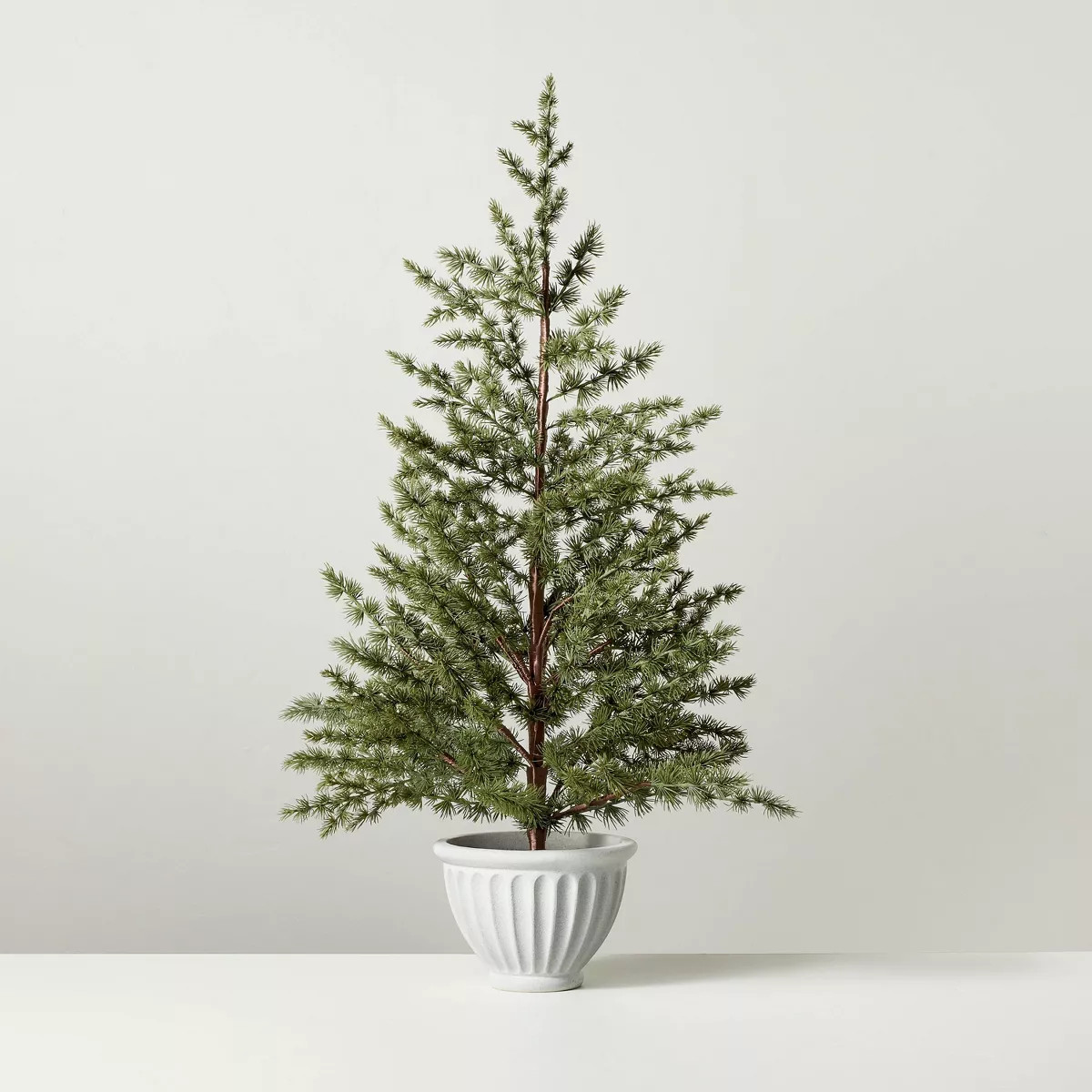 16" Faux Spruce Tree in Fluted Pot - Hearth & Hand™ with Magnolia | Target