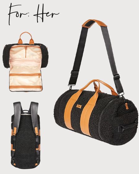 The Remus Duffel Bag is a lightweight, convertible duffel wrapped in cozy sherpa fabric!   Smartly compartmentalized pockets separating office from gym, a luggage sleeve and built-in backpack straps. Innovative, vegan-friendly and made for everyone.  Plus it comes in the great colors options.

#WeekendBags #duffles #luggage #giftsforher #giftsforGirls


#LTKCyberweek #LTKGiftGuide #LTKtravel