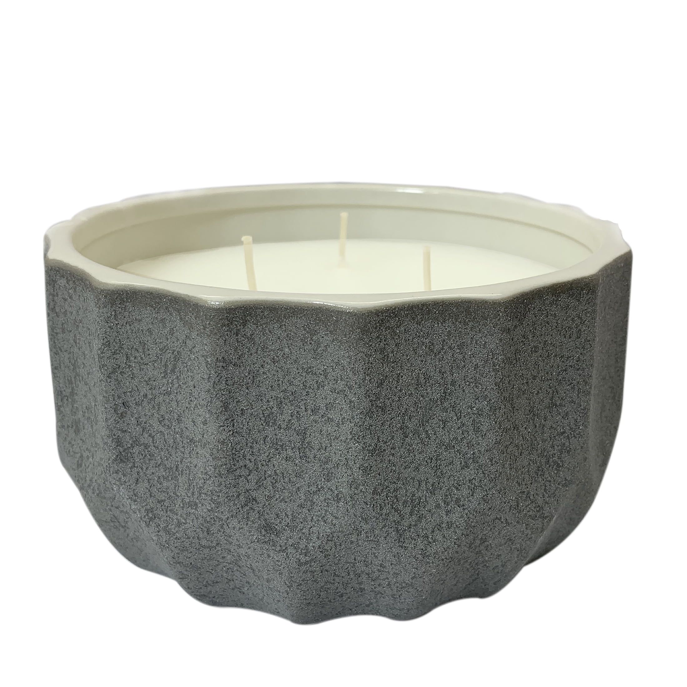 Better Homes & Gardens Outside Citronella 6" Ceramic 3-Wick Candle, Gray - Walmart.com | Walmart (US)