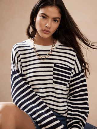 Caro Cashmere Stripe Sweater | Banana Republic (US)