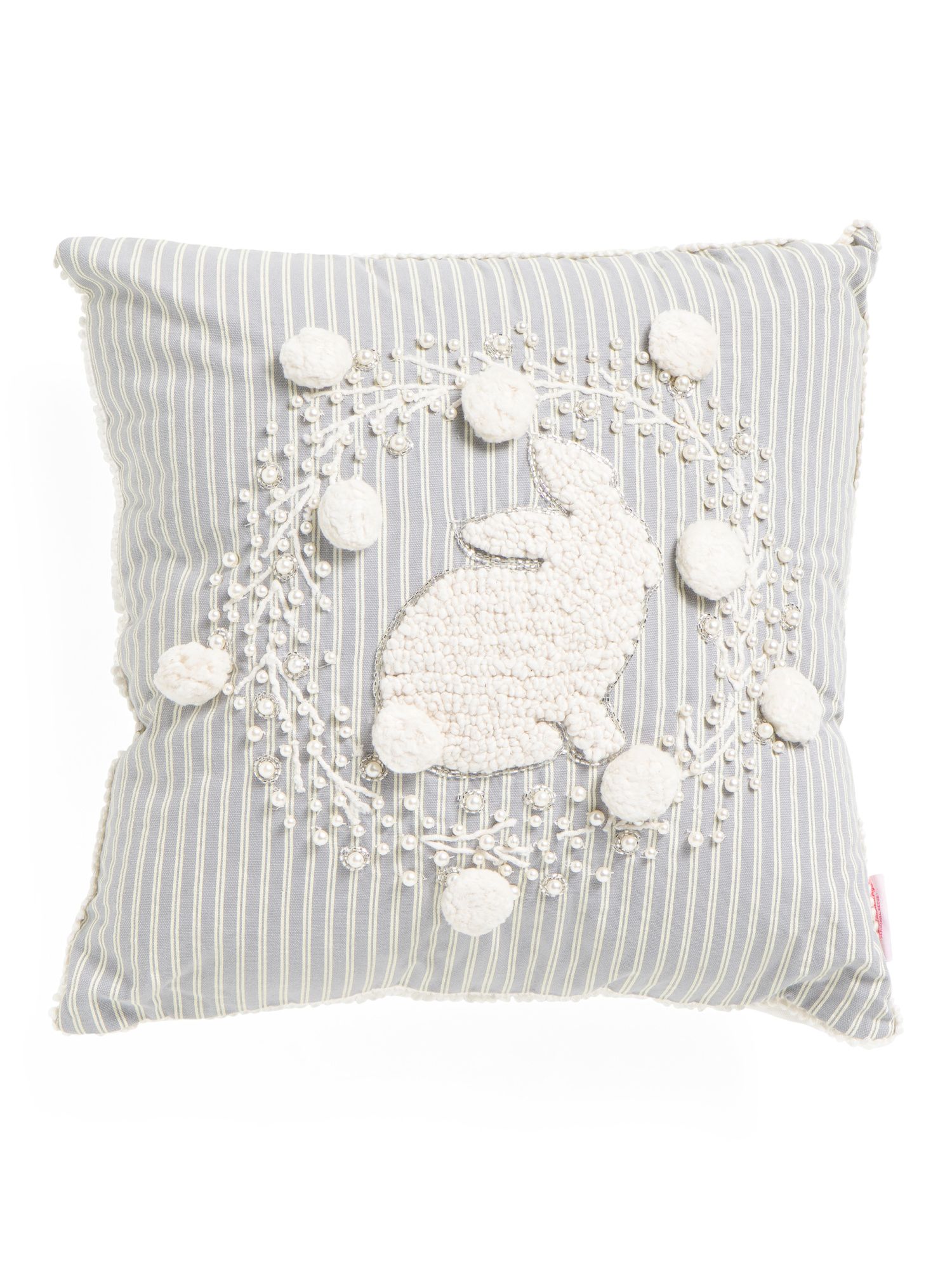 Bunny In Wreath Pillow | TJ Maxx