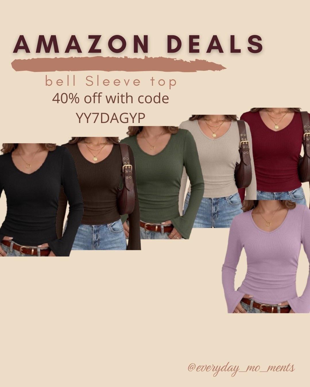 $6 ends 8/22

Amazon fashion
Amazon deals
Bell sleeve top

#LTKSaleAlert