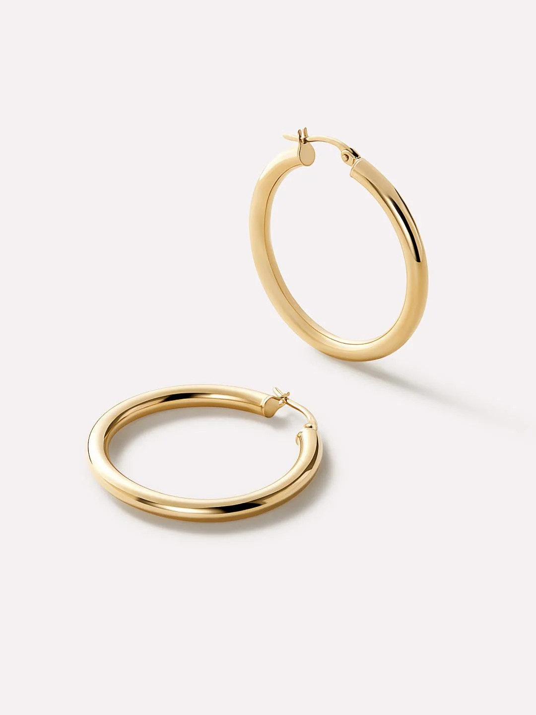 Chunky Gold Hoop Earrings - Gold Classic Hoops Large | Ana Luisa