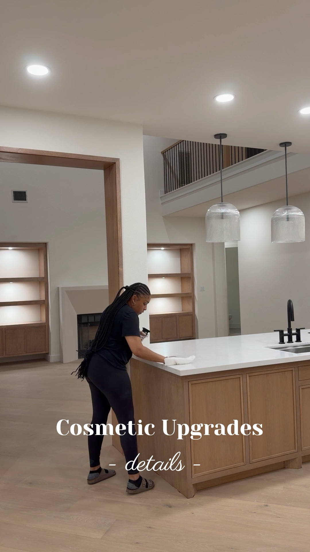 Details on the beautiful additions we added in this full remodel project from paint to pendants! 

#LTKHome #LTKvlog