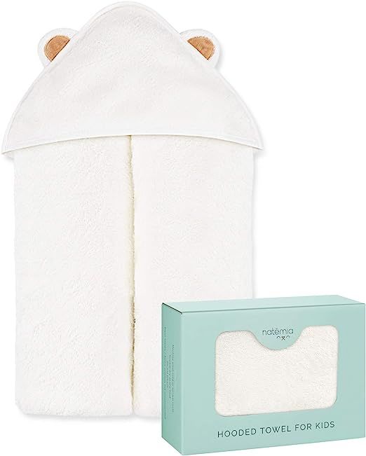 Natemia Extra Soft Rayon from Bamboo Baby Hooded Towel | Super Absorbent and Hypoallergenic | Siz... | Amazon (US)
