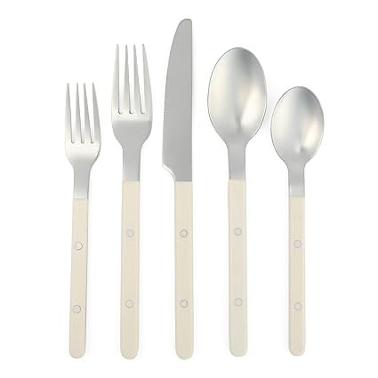 Sur La Table Kitchen Essentials 20 Piece Flatware Silverware Set - Stainless Steel Utensils - For... | Amazon (US)
