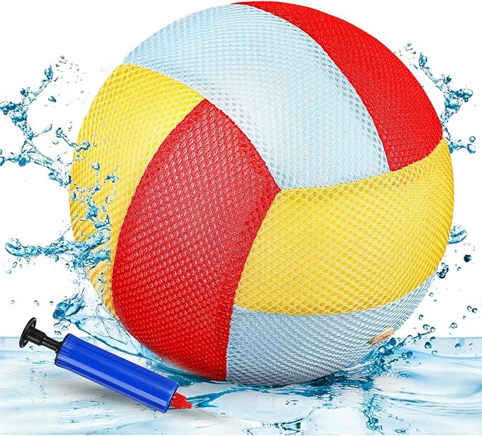 Threan 8.5 Inch Waterproof Volleyball with Sure Grip Technology Water Beach Pool Volleyball for T... | Amazon (US)
