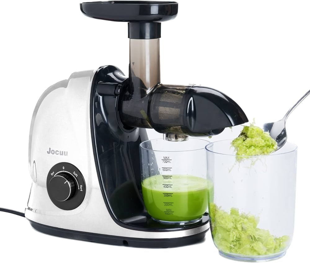 Jocuu Slow Masticating Juicer with 2-Speed Modes - Cold Press Juicer Machine - Quiet Motor & Reve... | Amazon (US)