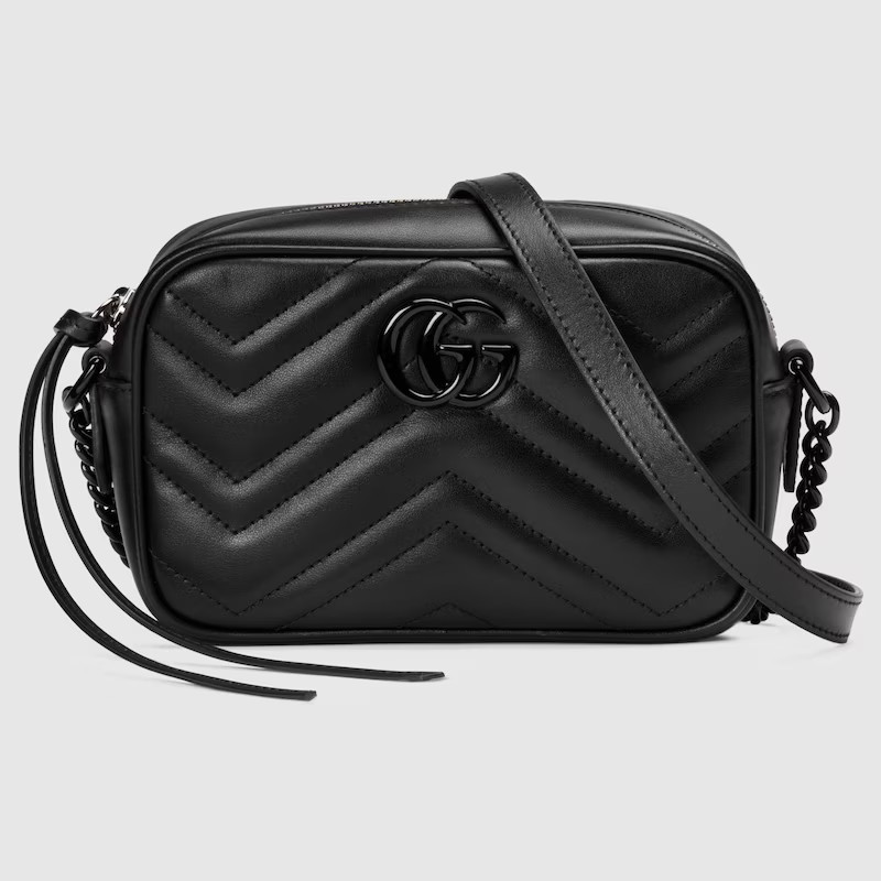 GUCCI GG Marmont Mini Camera Bag, Black, Leather | Gucci (US)