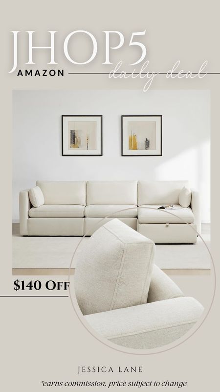 Amazon daily deal, save $140 off this gorgeous modern neutral sectional sofa. Sectional sofa, small sectional, neutral sectional sofa, Amazon furniture, Amazon home, Amazon deal, chita furniture

#LTKhome #LTKsalealert #LTKstyletip