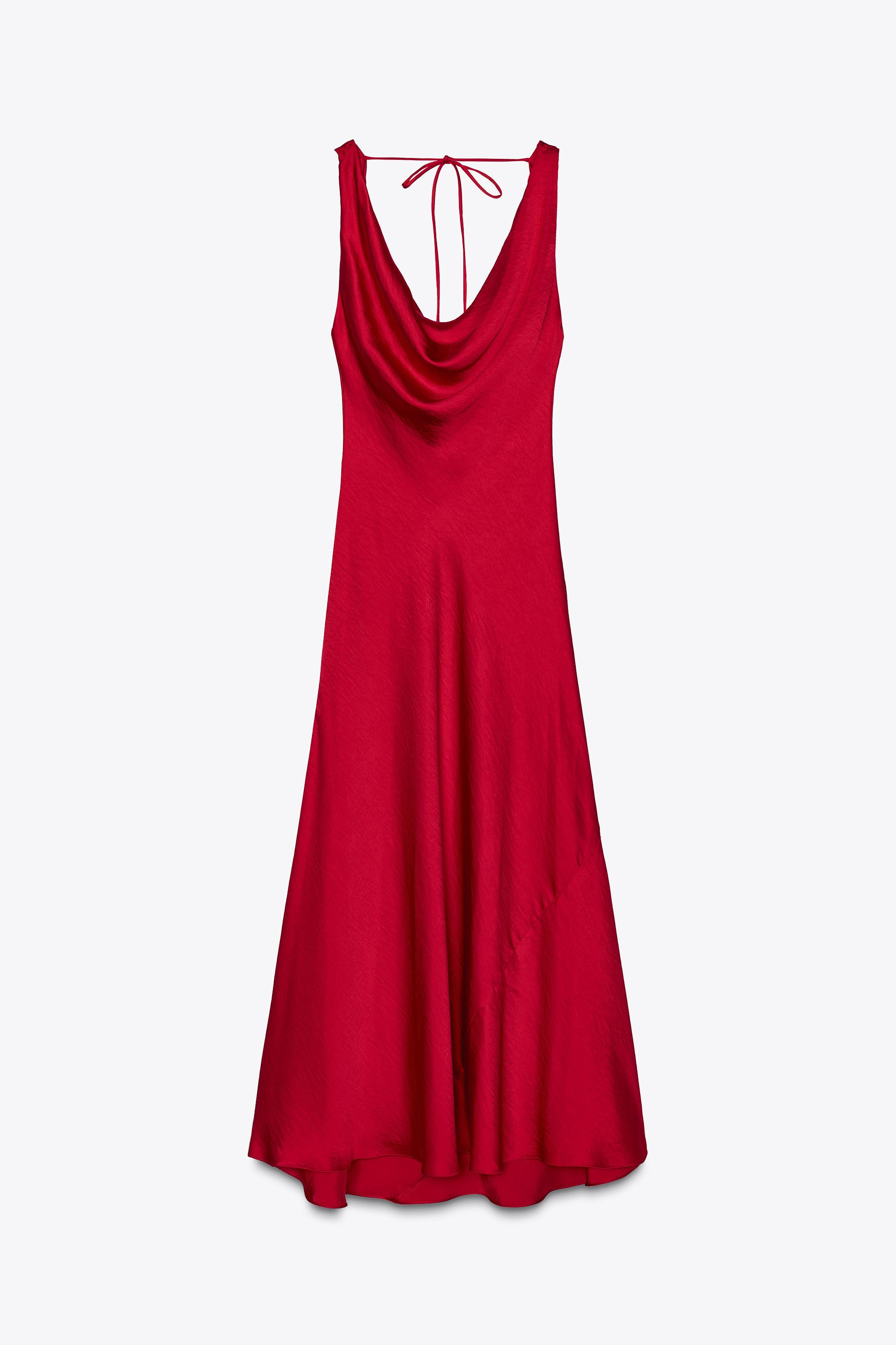 ZW COLLECTION LONG SATIN DRESS | Zara UK