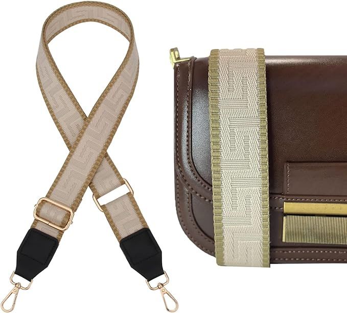 BEUDW Wide Shoulder Strap Adjustable Shoulder Straps Purse Strap Crossbody Canvas Bag Handbag Rep... | Amazon (US)