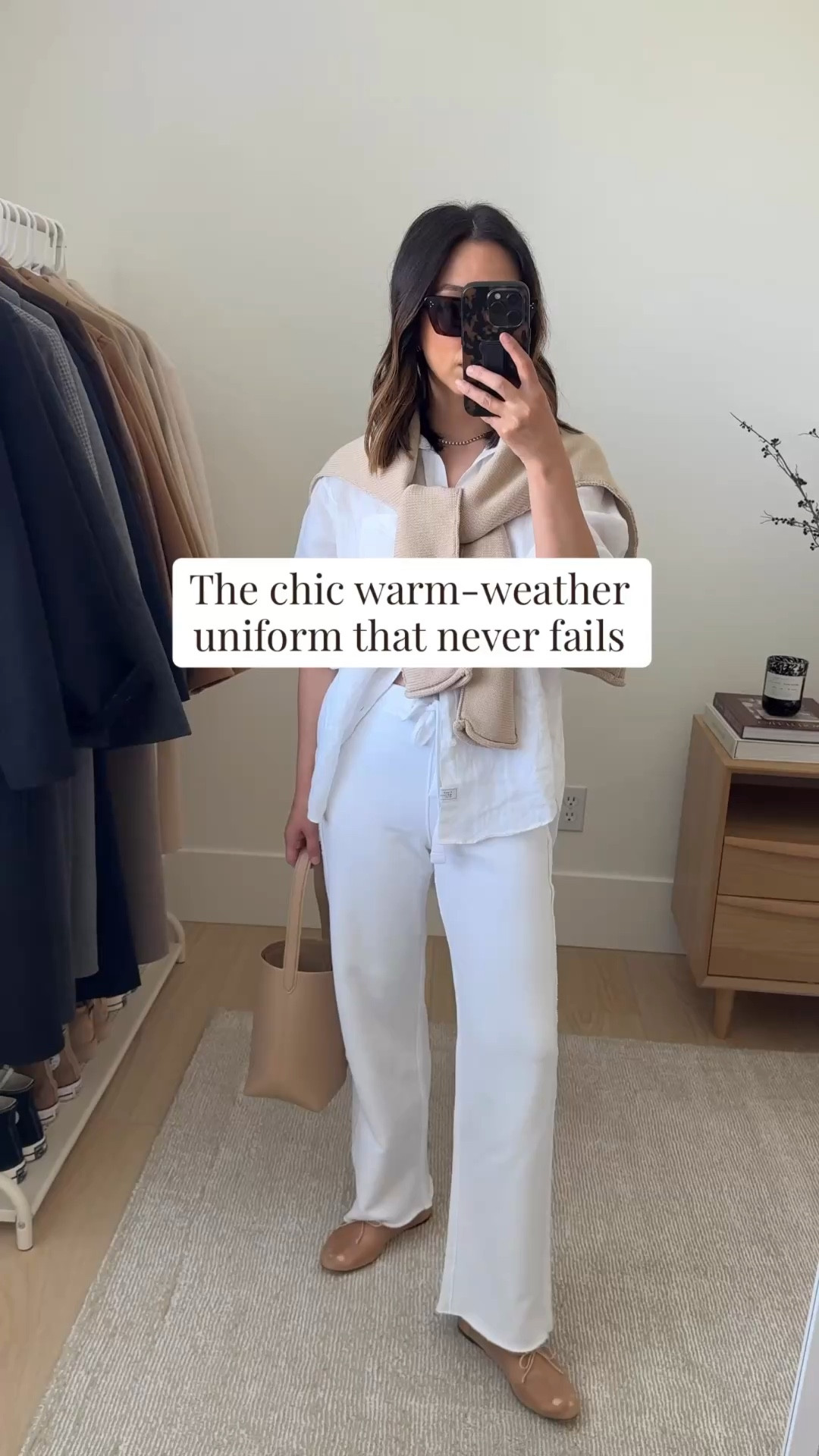 Love a crisp white linen shirt for vacation and warm weather. So simple and chic. This one is incredible quality. 

Frank & Eileen linen shirt xs
Frank & Eileen sweatpants xs
Loeffler Randall flats 5
Frank & Eileen sweater xs
The Row bag small
Celine sunglasses

Spring style, summer outfit, vacation outfit, spring break style, petite style 

#LTKootd #LTKSeasonal #LTKPetite