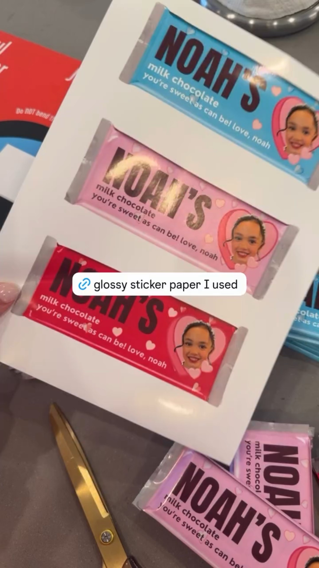 DIY Valentine’s Day goodies the kids can bring to school, parties, etc! I linked the glossy sticker paper and scissors I used! 

#LTKValentine #LTKmomlife #LTKKids